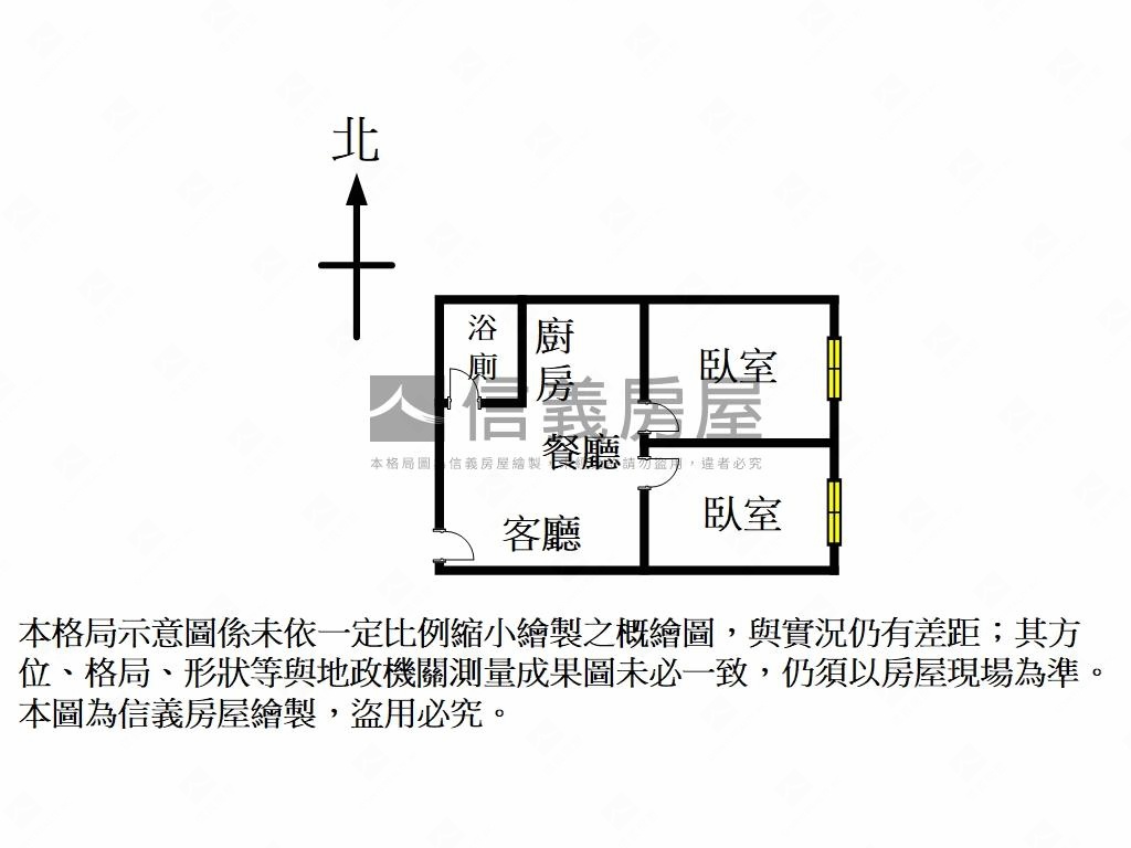中山北路電梯兩房房屋室內格局與周邊環境