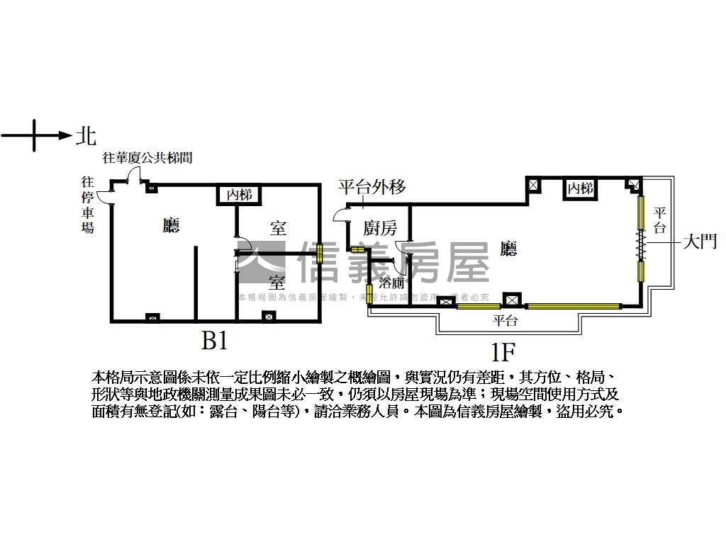 黃金邊間大面寬店面房屋室內格局與周邊環境