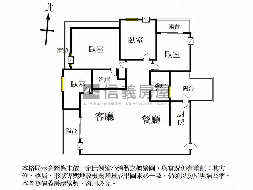 近美術館景觀四房平車房屋室內格局與周邊環境