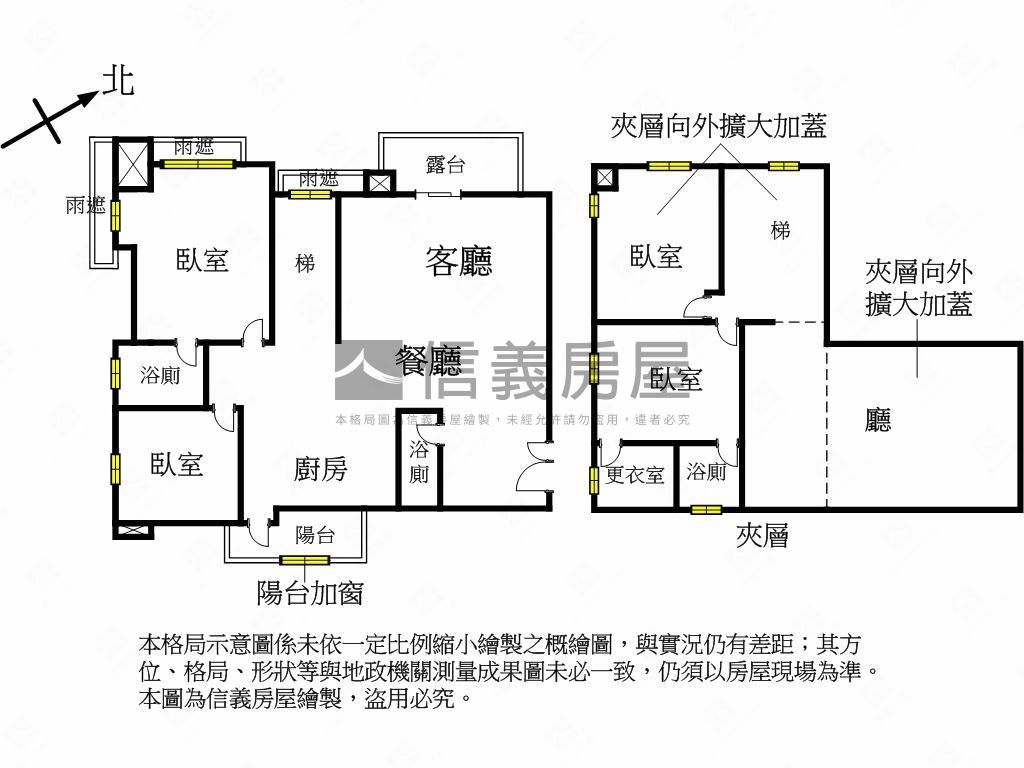 新北郡★緻美挑高採光美屋房屋室內格局與周邊環境