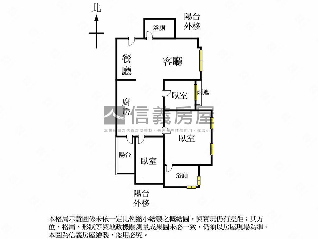 浪漫紐約精美裝潢三房平車房屋室內格局與周邊環境