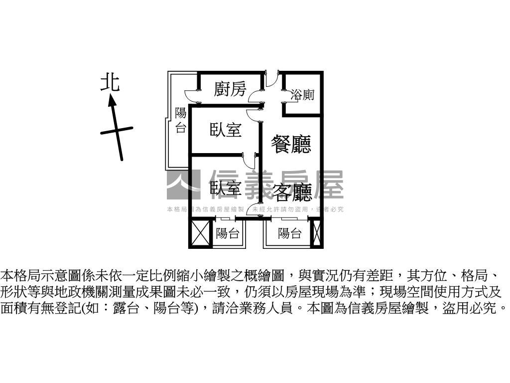 鳥瞰海華●國際之星２房房屋室內格局與周邊環境