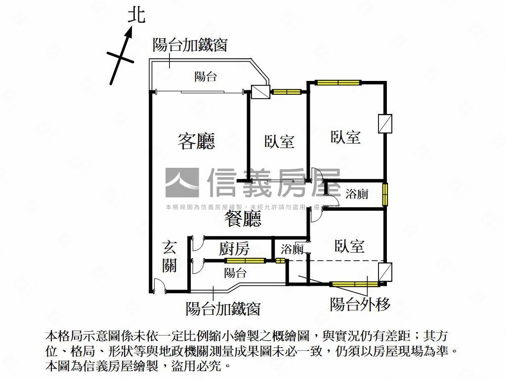 七賢二路前後陽台採光三房房屋室內格局與周邊環境