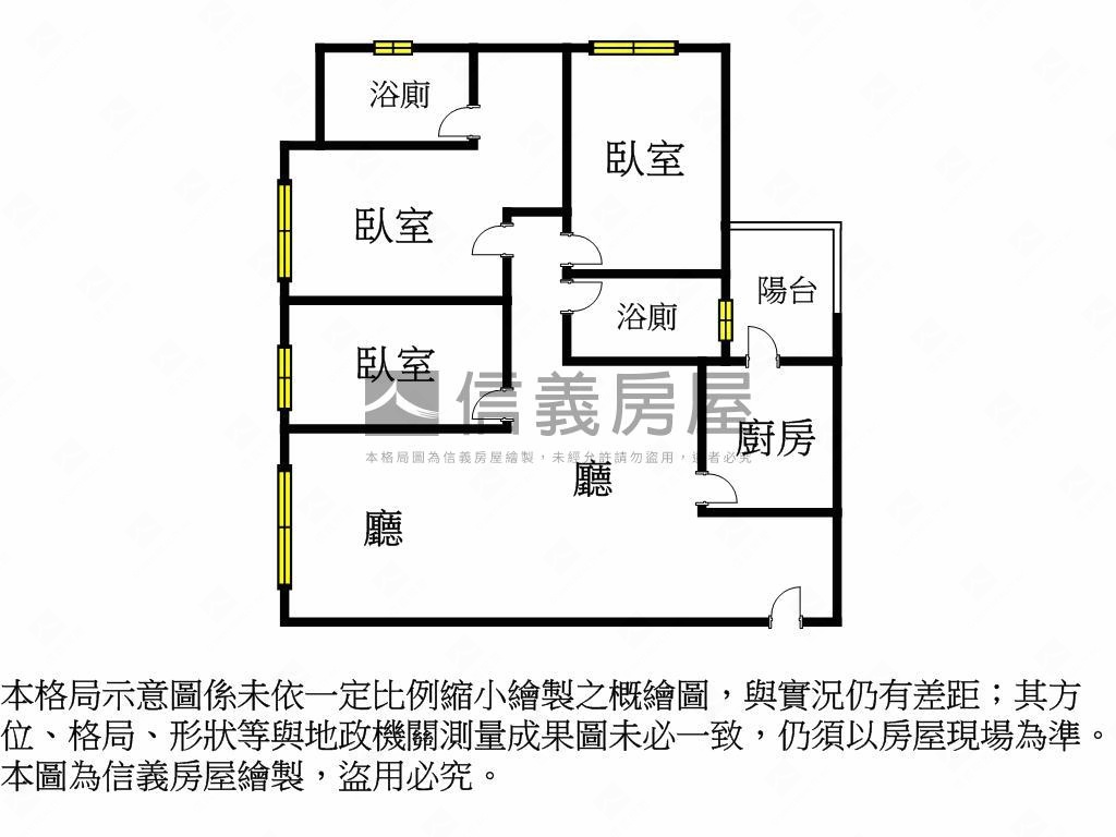 【馥華之丘】大三房景觀房屋室內格局與周邊環境