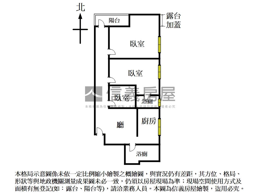 大橋捷運雙併高樓三房兩衛房屋室內格局與周邊環境