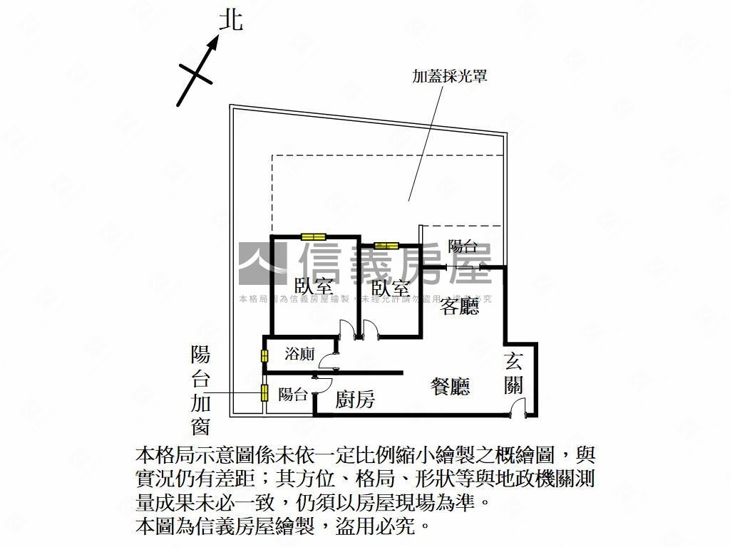 禾雅大二房平面車位房屋室內格局與周邊環境