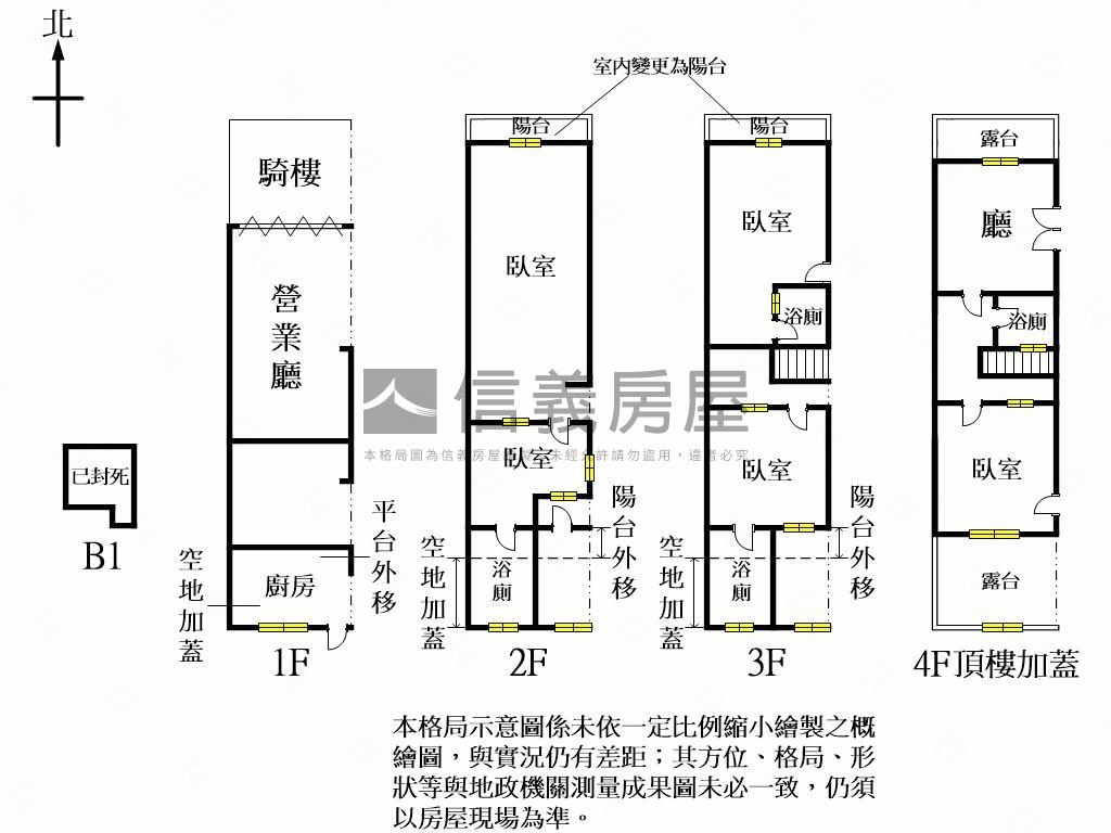南屯臨路透天Ｂ房屋室內格局與周邊環境