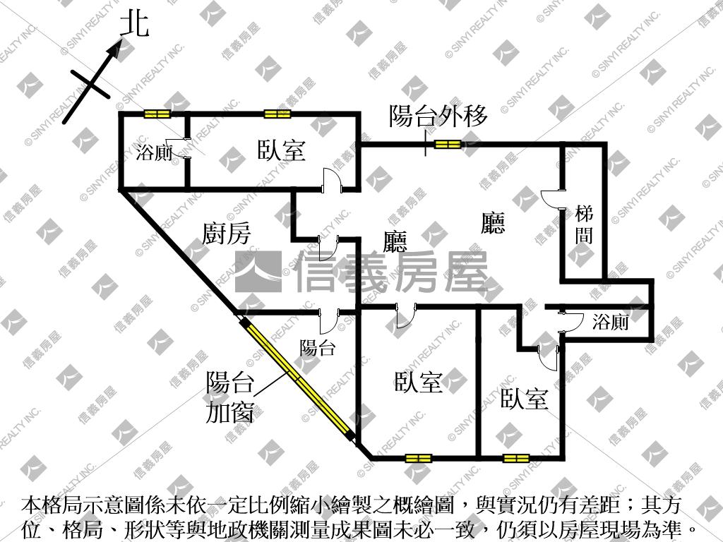 靜巷絕美妝三房寓‧肆房屋室內格局與周邊環境