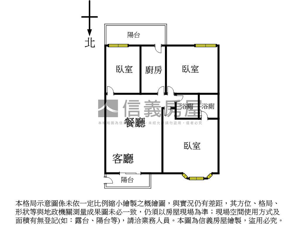 工學商圈三房平車房屋室內格局與周邊環境