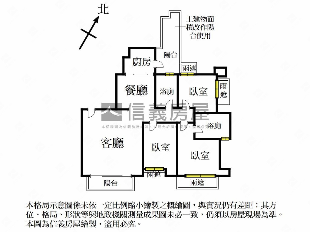 重劃區豪邸三房兩衛附車位房屋室內格局與周邊環境