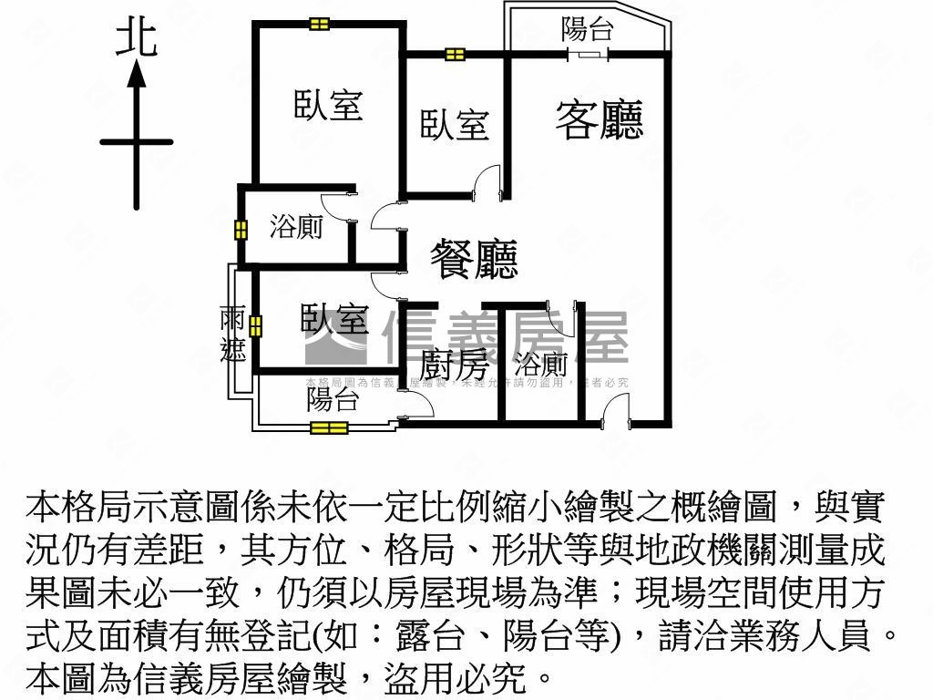 推＞涵悅景觀方正三房車位房屋室內格局與周邊環境