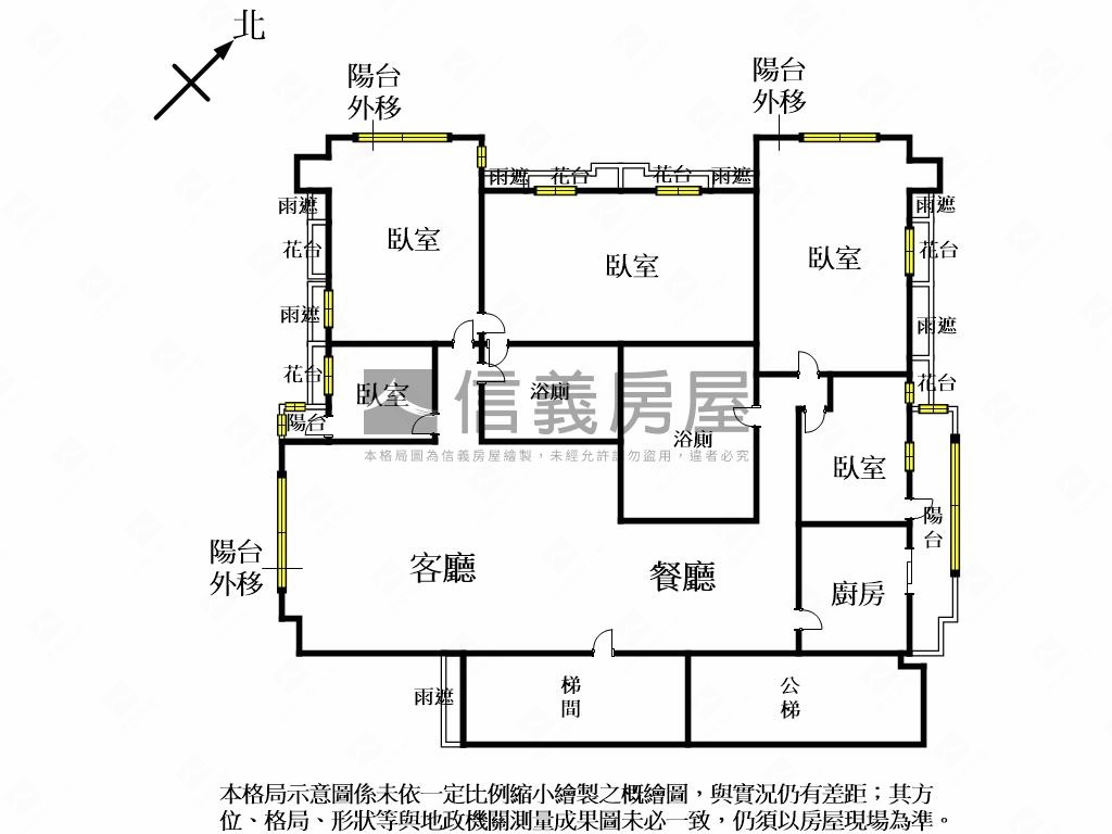 尊爵不凡河景五房平面車位房屋室內格局與周邊環境