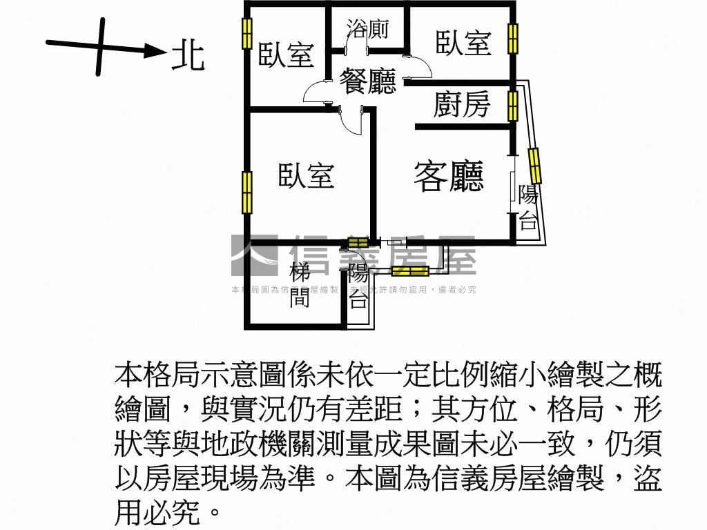 龜山一層一戶面河景美公寓房屋室內格局與周邊環境
