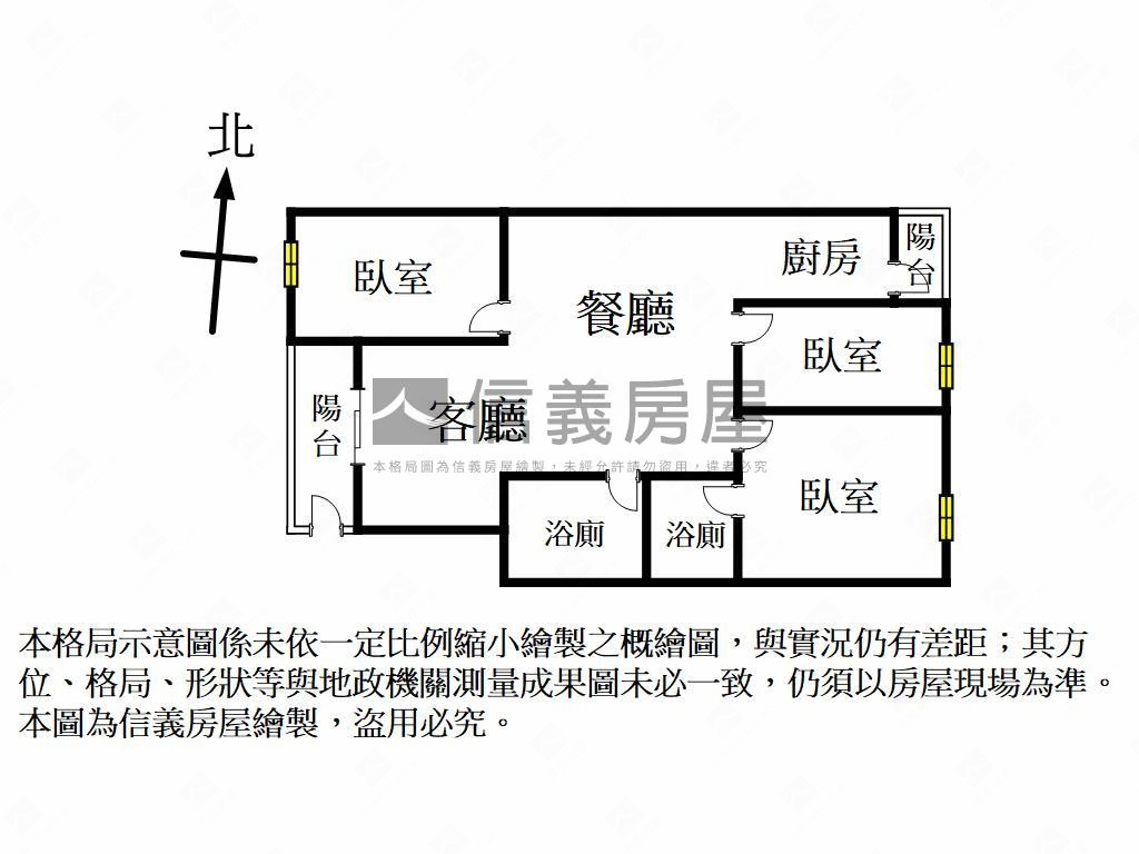 近美術館採光成家三房房屋室內格局與周邊環境