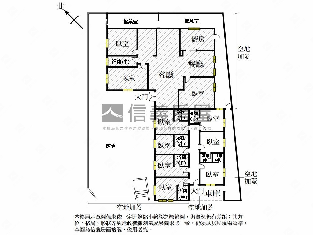 陽明山大土地別墅房屋室內格局與周邊環境