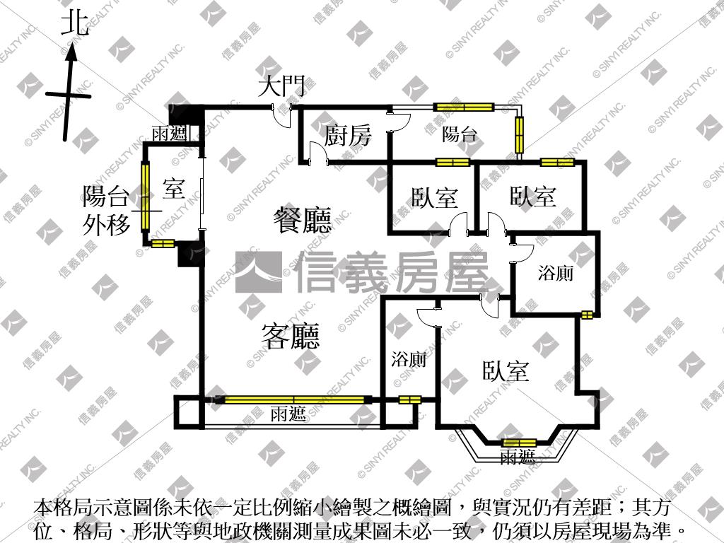 葉隱集三房一室採光大戶房屋室內格局與周邊環境