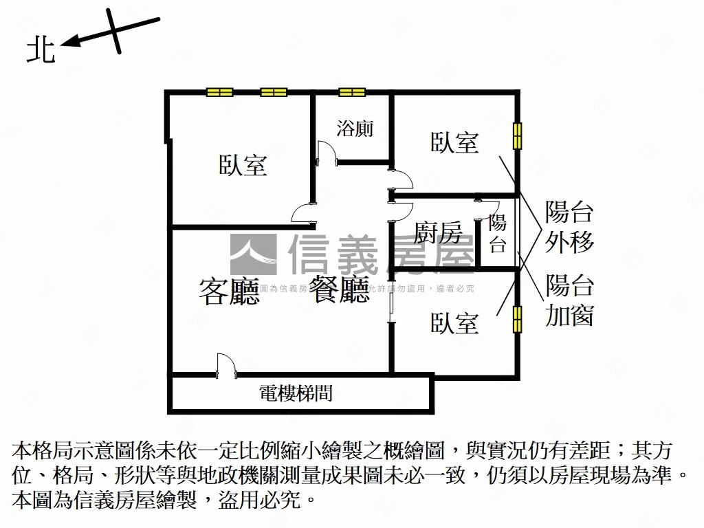 誠心出售★三房電梯近西門房屋室內格局與周邊環境