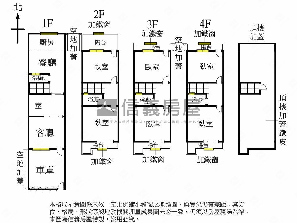 近公所朝東南裝潢透天房屋室內格局與周邊環境