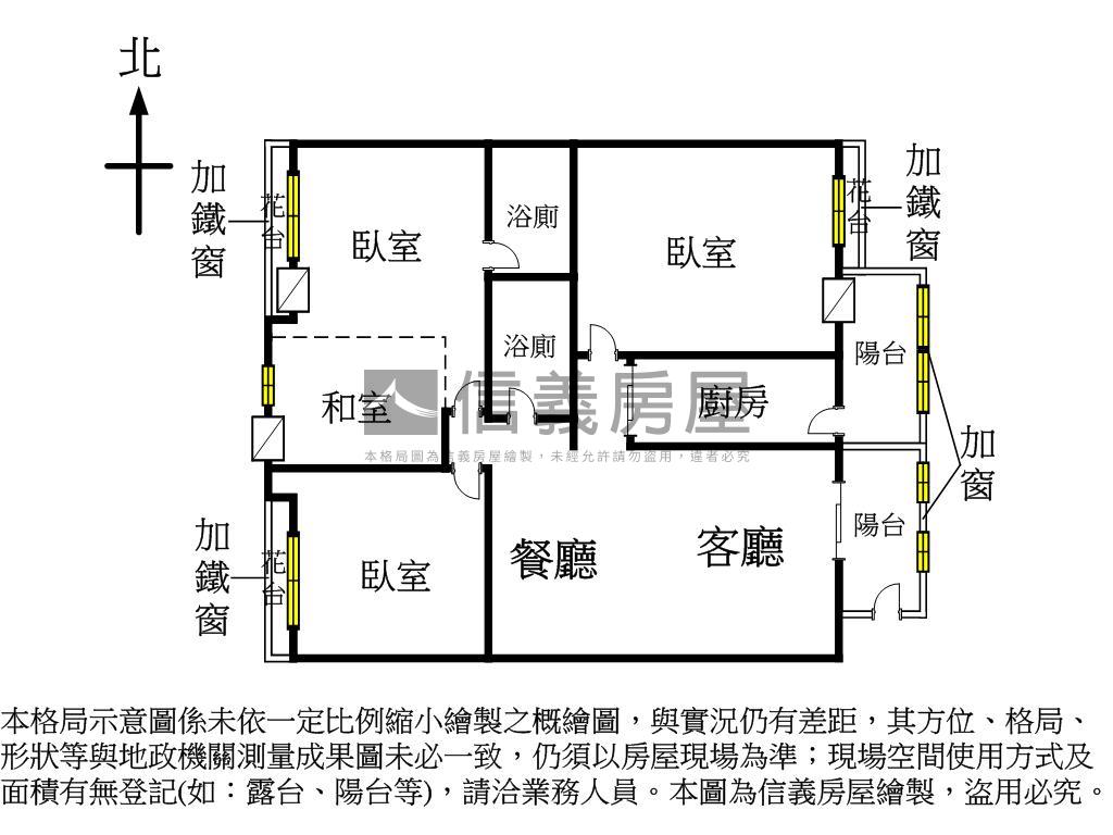 面柳川河畔三房車位房屋室內格局與周邊環境