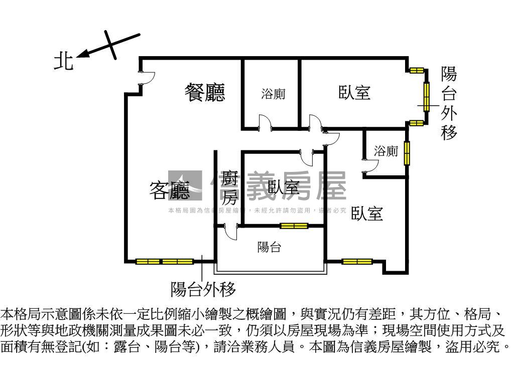 佳人美景三房平面車位房屋室內格局與周邊環境