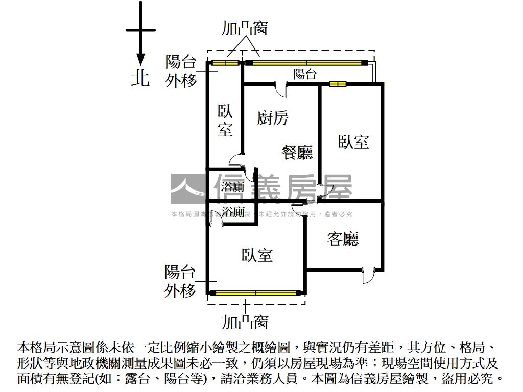 近府中捷運電梯三房房屋室內格局與周邊環境