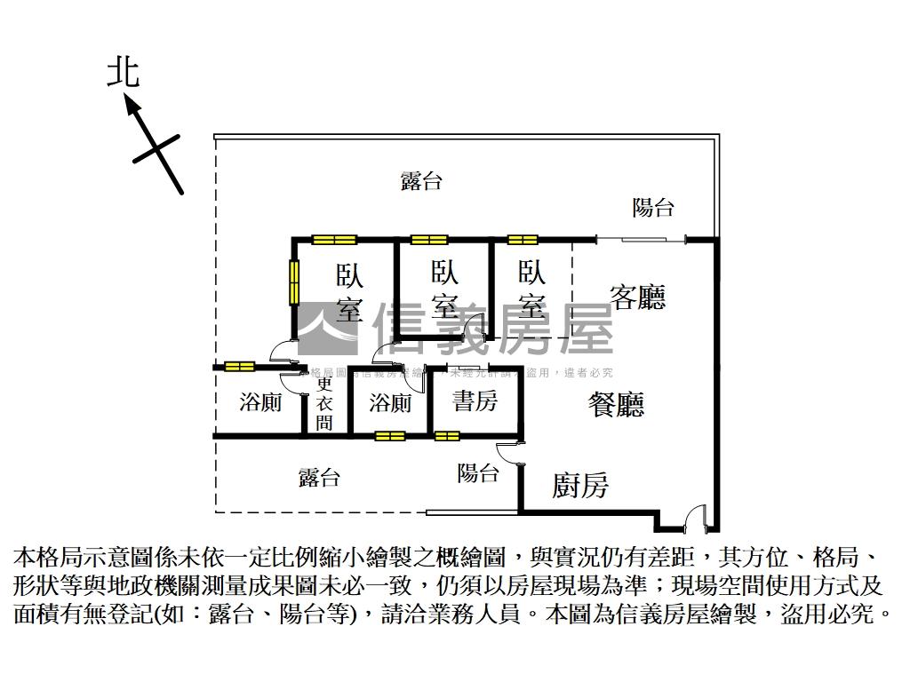 美麗華大方面公園露台戶房屋室內格局與周邊環境