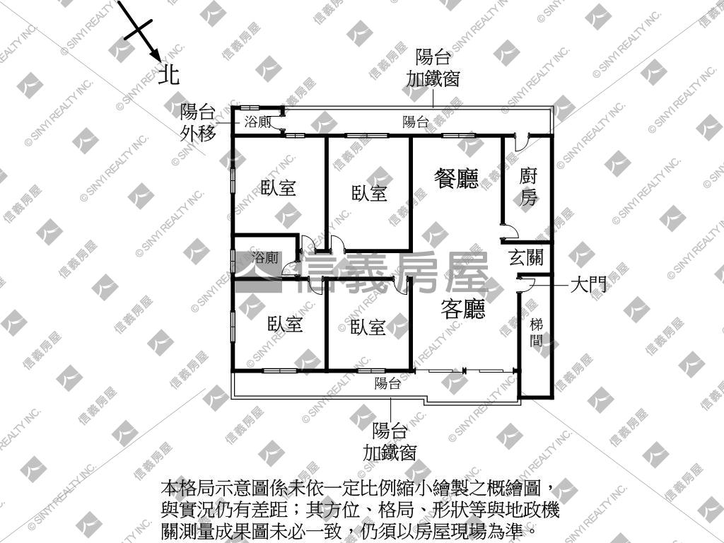 後山埤邊間四房方正二樓房屋室內格局與周邊環境