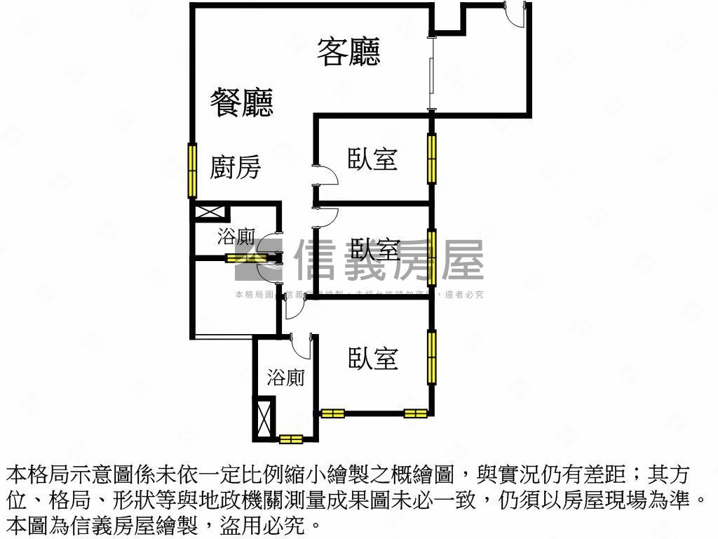 豐原豐閱聚心三房車位房屋室內格局與周邊環境