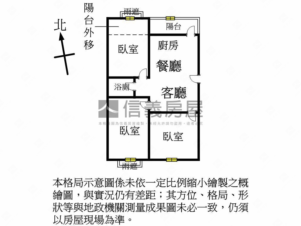 世紀風華三房車位房屋室內格局與周邊環境