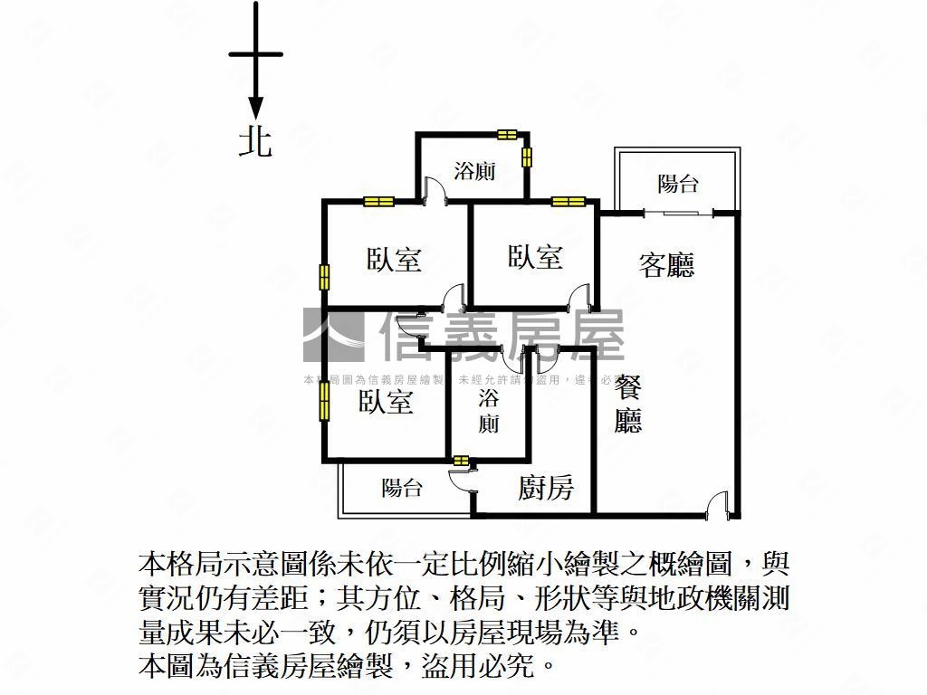 可談竹北甜心高樓邊間３房房屋室內格局與周邊環境