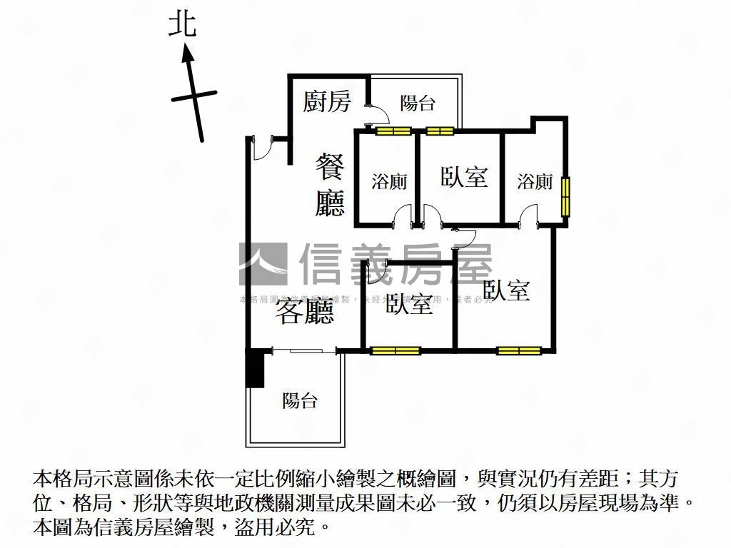 永信✦南北向未住三房平車房屋室內格局與周邊環境