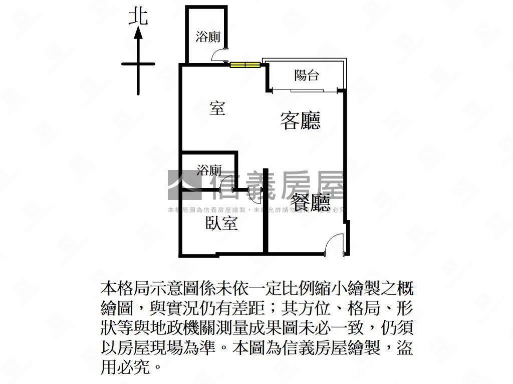 知築小資１房＋１室房屋室內格局與周邊環境