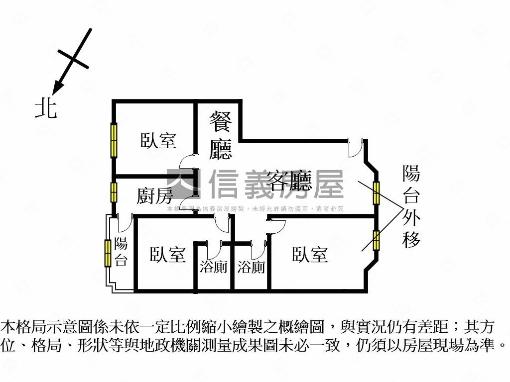 迴龍捷運三房附車位房屋室內格局與周邊環境