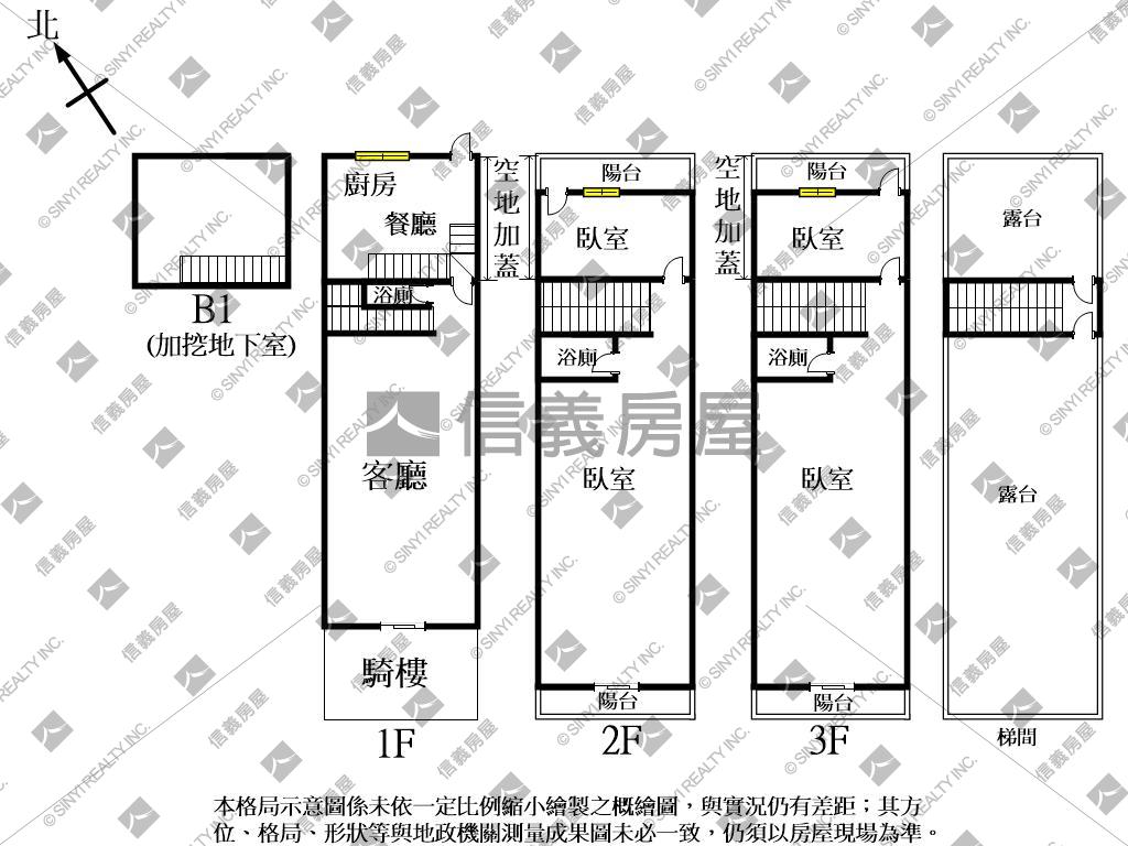 鹿港正臨路美美透天房屋室內格局與周邊環境