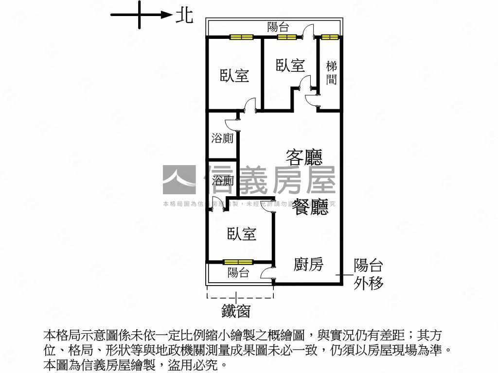 忠孝忠義雅寓二樓房屋室內格局與周邊環境