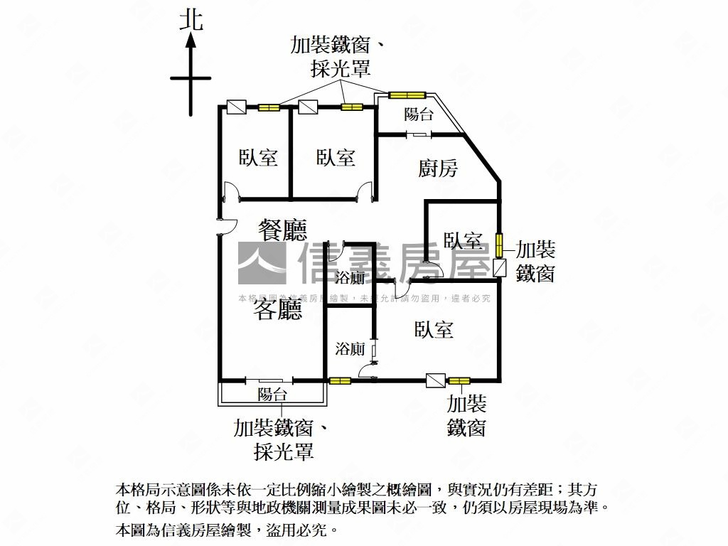陽光新樂園．寬境四房房屋室內格局與周邊環境