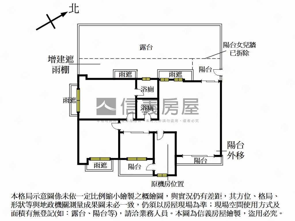 台北新天地露臺戶房屋室內格局與周邊環境