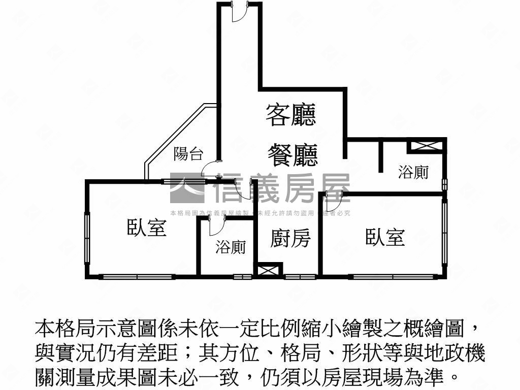 首傅晴海正２房２衛房屋室內格局與周邊環境