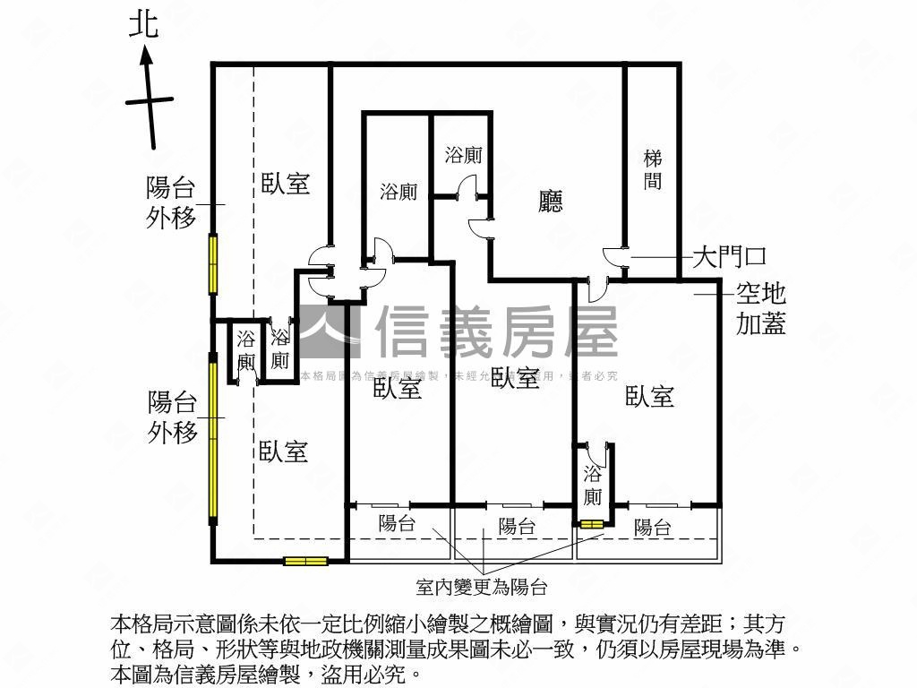 近忠明南路口超大五套房房屋室內格局與周邊環境