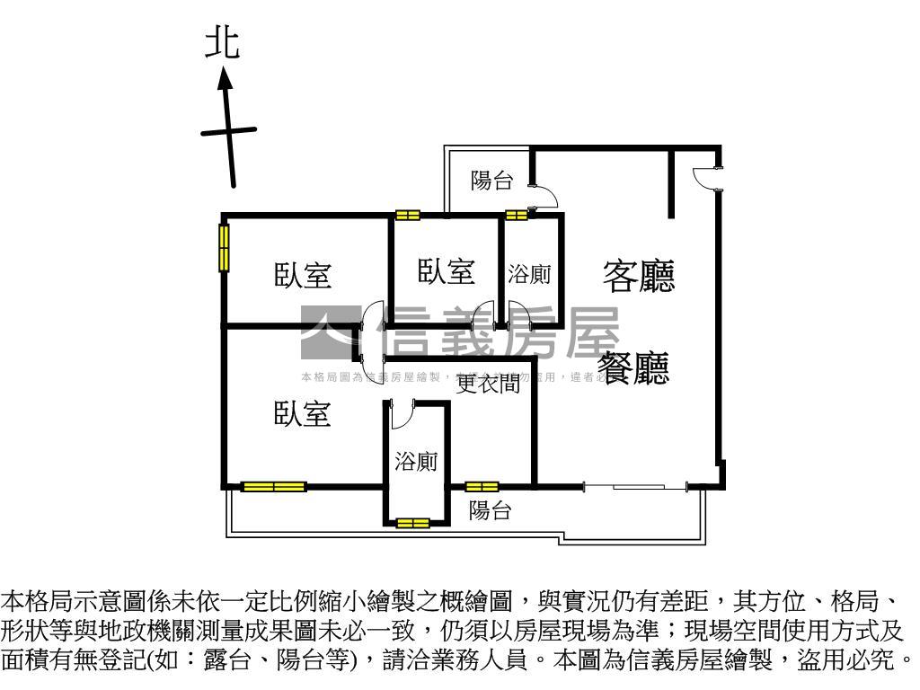 全新，大３房雙平面車位房屋室內格局與周邊環境