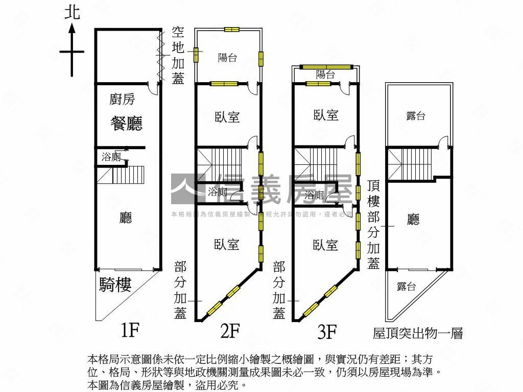 正民生路邊間透天店面房屋室內格局與周邊環境