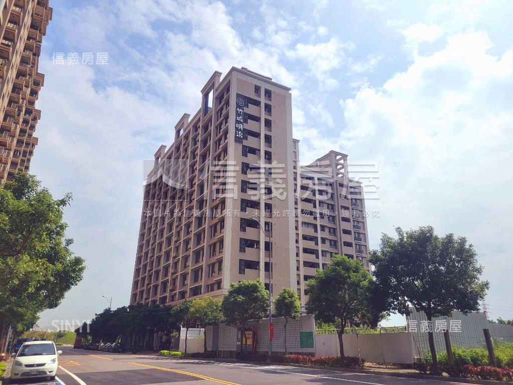 竹城明治精美邊間綠蔭兩房房屋室內格局與周邊環境