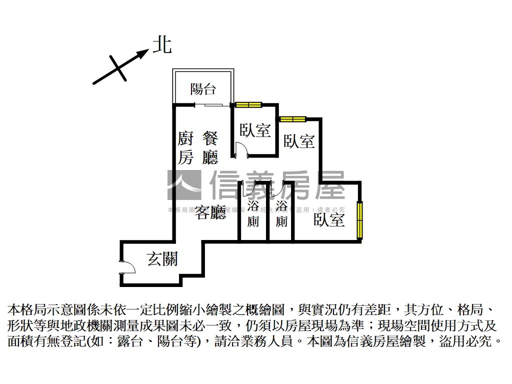 ☘︎再一間景美全新三房☘房屋室內格局與周邊環境