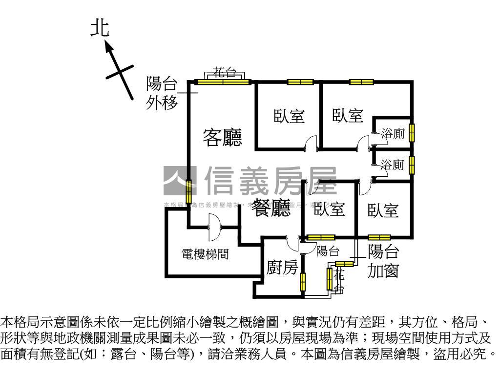 潤泰陽光哈佛４房＋車位房屋室內格局與周邊環境