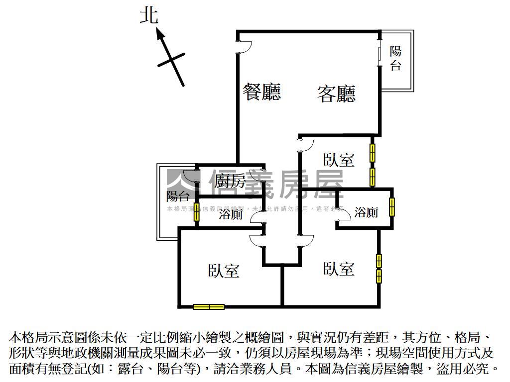 鵬程三房平車好棒棒房屋室內格局與周邊環境