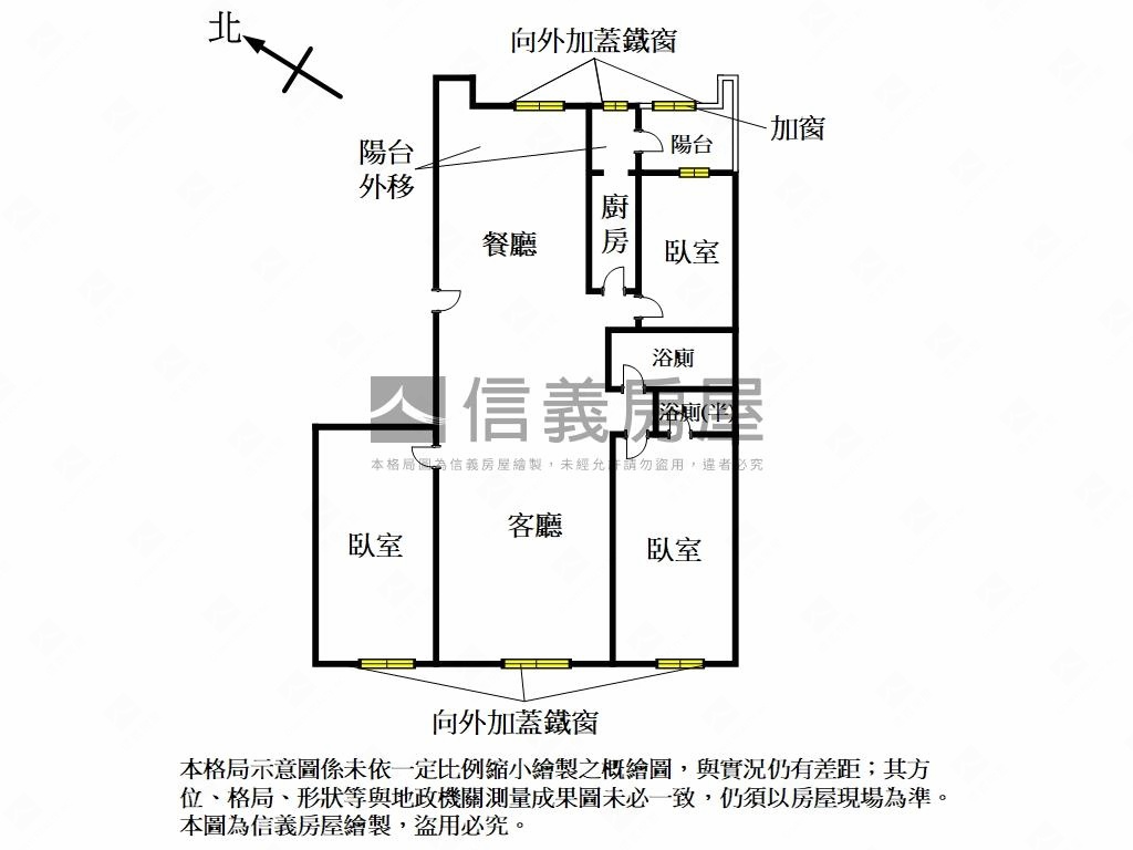 花天錦地●傳家寶寬敞三房房屋室內格局與周邊環境