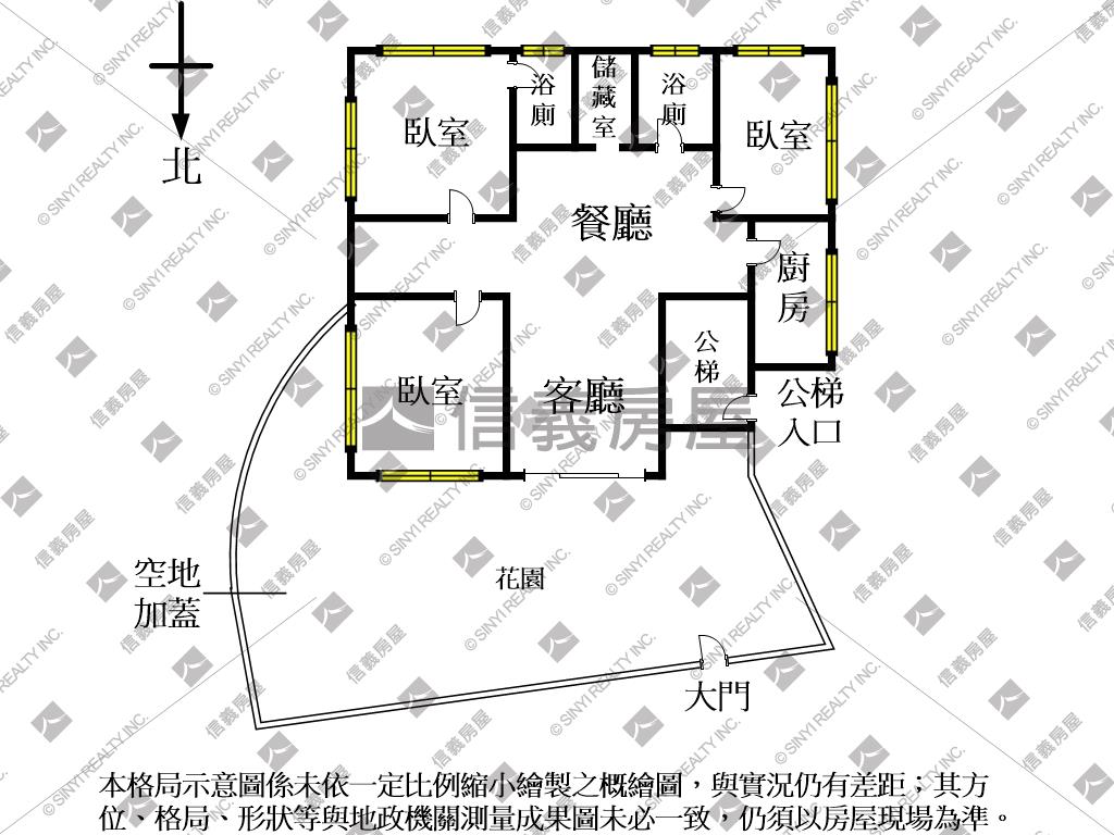 天母磺溪私有花園庭院一樓房屋室內格局與周邊環境