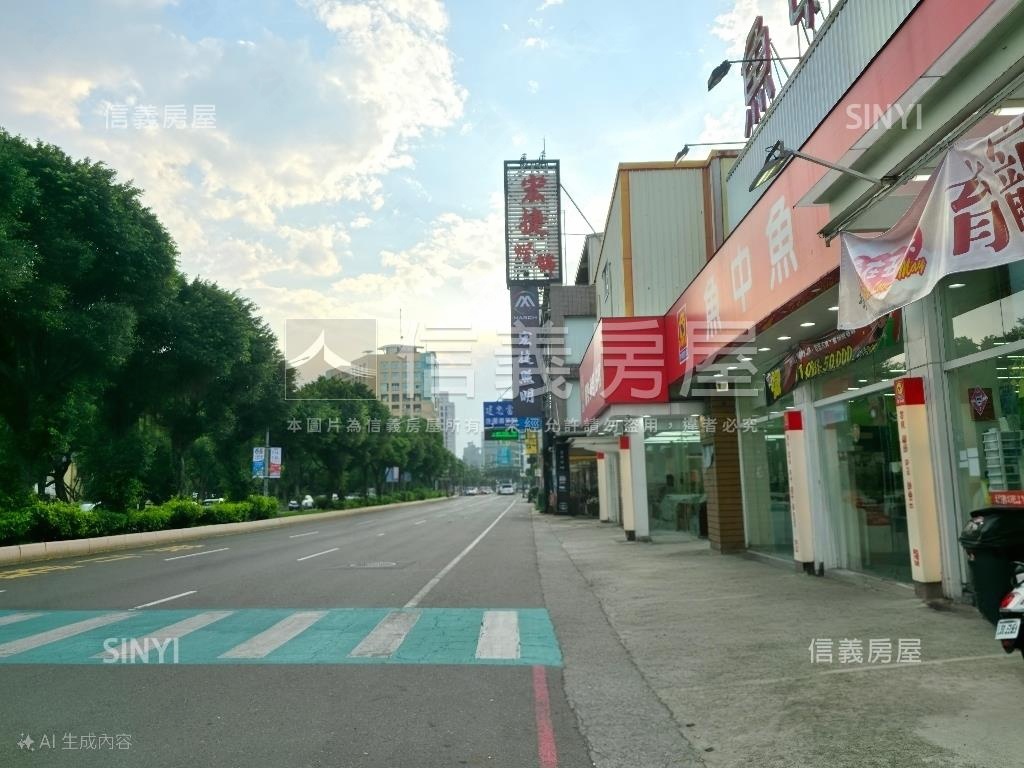 經國路綠園道大面寬金店面房屋室內格局與周邊環境