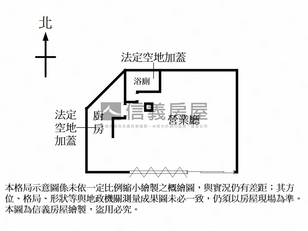 經國路綠園道大面寬金店面房屋室內格局與周邊環境