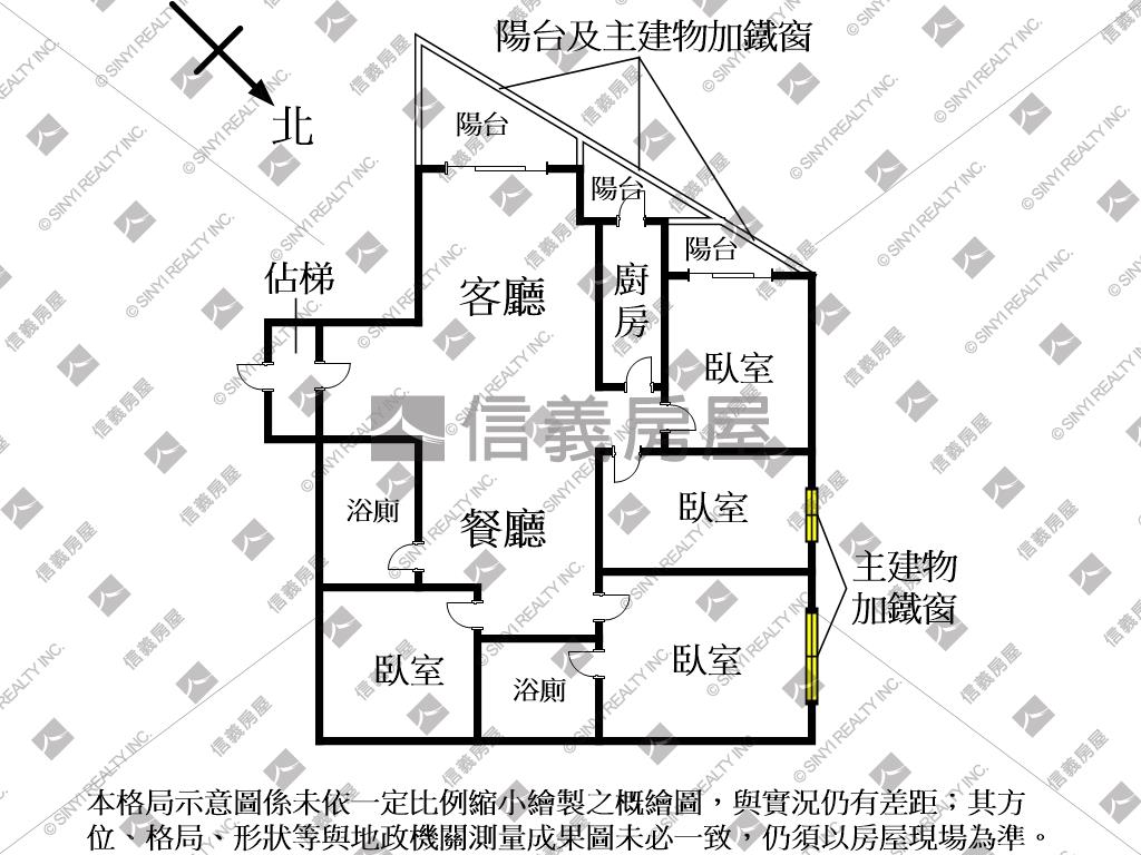 板南線捷運麗景邊間４房房屋室內格局與周邊環境